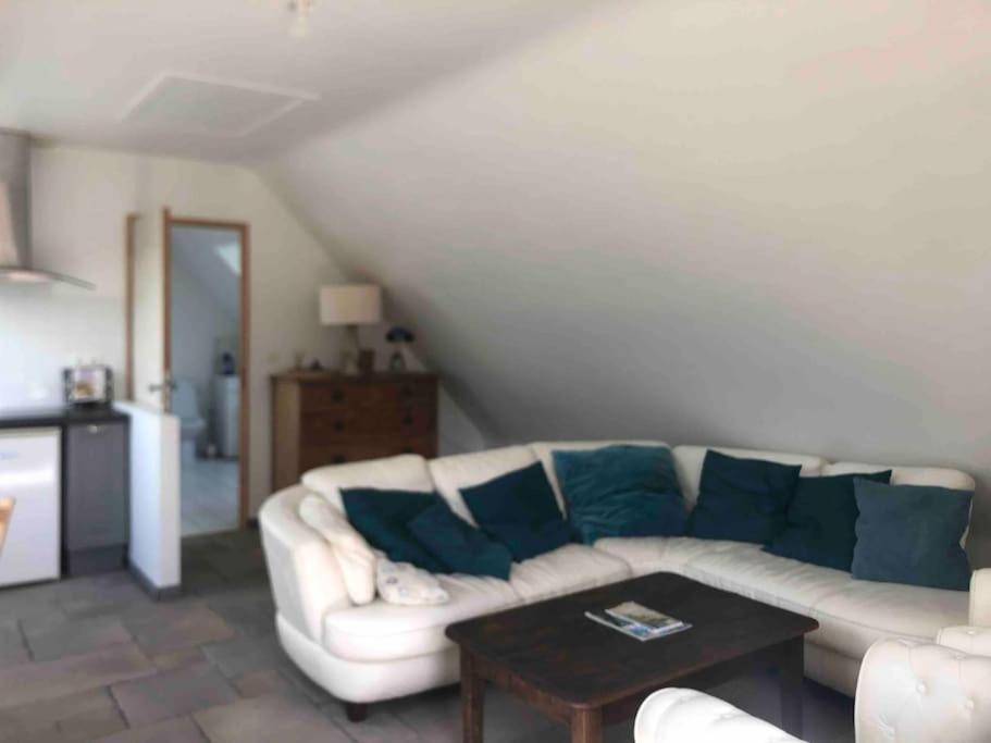 Appartement Terrasse, Campagne Et Mer à Troguery Extérieur photo